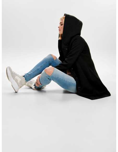Abrigo paño capucha cremallera clecks ONLY Modelo 15142911