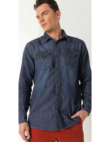 Camisa manga larga vaquera botones nacar LOIS Modelo 144963313