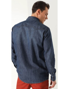 Camisa manga larga vaquera botones nacar LOIS Modelo 144963313 2