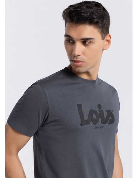 Camiseta manga corta letras pecho LOIS Modelo 157253322
