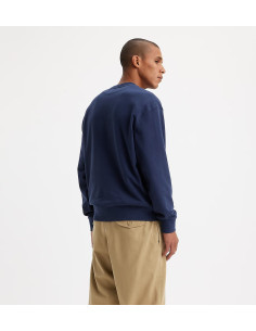 Sudadera marino cuello redondo anagrama pequeño pecho plateado LEVI'S Modelo 387120242 2