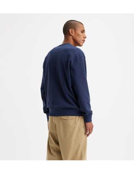 Sudadera marino cuello redondo anagrama pequeño pecho plateado LEVI'S Modelo 387120242