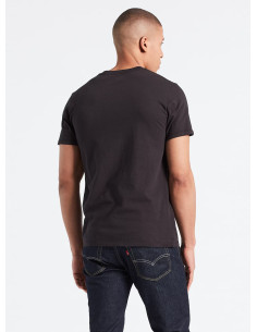 Camiseta manga corta negro cuello redondo anagrama bordado LEVI'S Modelo 566050009 2