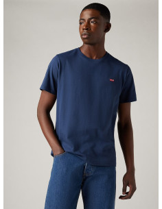 Camiseta manga corta marino cuello redondo anagrama bordado LEVI'S Modelo 566050017