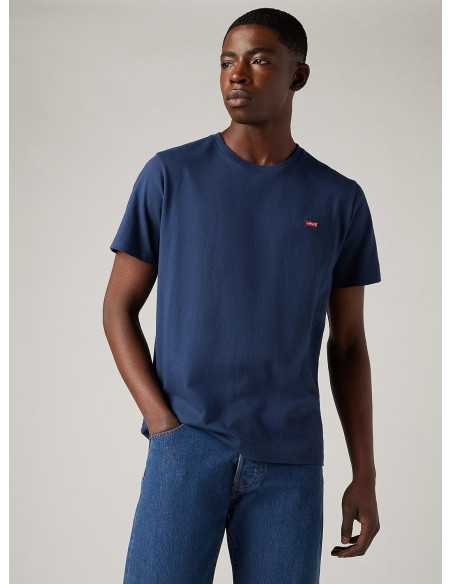 Camiseta manga corta marino cuello redondo anagrama bordado LEVI'S Modelo 566050017