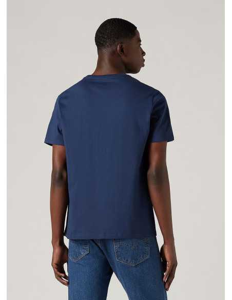 Camiseta manga corta marino cuello redondo anagrama bordado LEVI'S Modelo 566050017