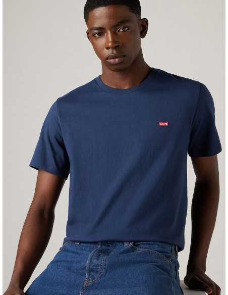Camiseta manga corta marino cuello redondo anagrama bordado LEVI'S Modelo 566050017