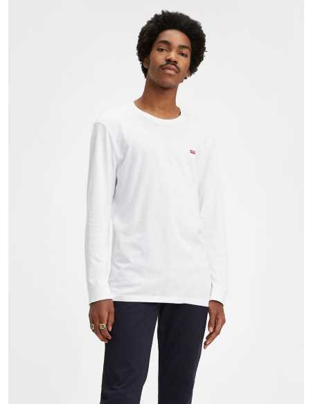 Camiseta blanca manga larga anagrama bordado LEVI'S Modelo 728480000