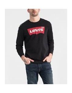 Camiseta manga larga anagrama pecho LEVI'S negra Modelo: 360150013