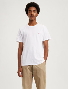 Camiseta manga corta blanca cuello redondo anagrama bordado LEVI'S Modelo 566050000
