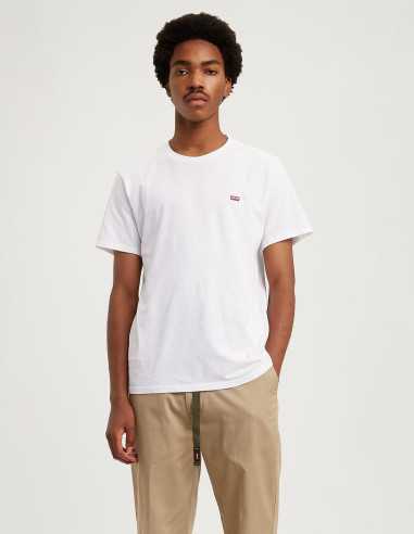 Camiseta manga corta blanca cuello redondo anagrama bordado LEVI'S Modelo 566050000
