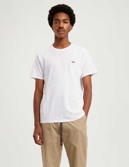 Camiseta manga corta blanca cuello redondo anagrama bordado LEVI'S Modelo 566050000