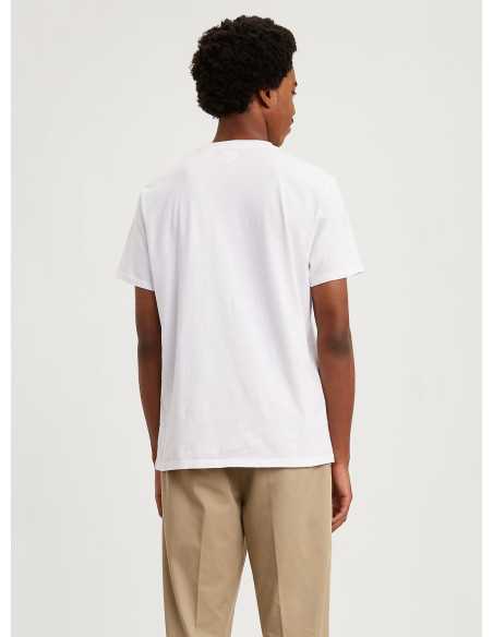 Camiseta manga corta blanca cuello redondo anagrama bordado LEVI'S Modelo 566050000