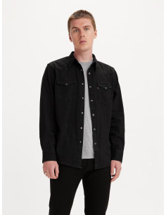 Camisa manga larga negra vaquera botones nacar LEVI'S Modelo 857440002