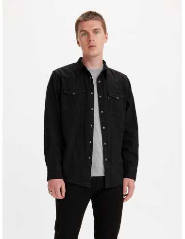 Camisa manga larga negra vaquera botones nacar LEVI'S Modelo 857440002