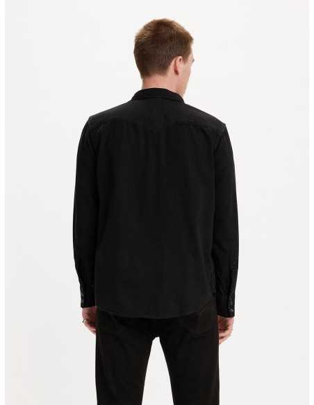 Camisa manga larga negra vaquera botones nacar LEVI'S Modelo 857440002
