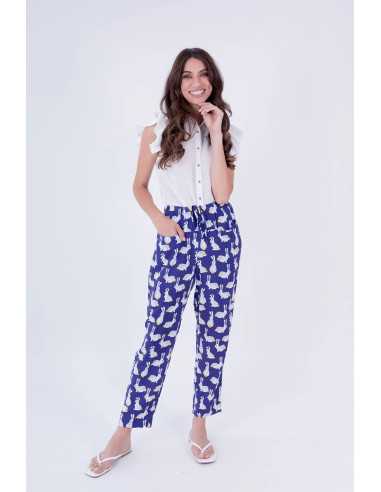 Camisa manga corta tejido rayado LYLU modelo S2487104