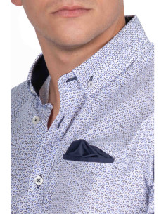 Camisa manga larga estampada circulos YELLOW SKIN modelo SK-550 2