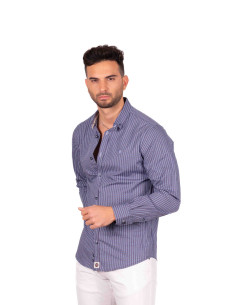 Camisa manga larga estampada ovalos YELLOW SKIN modelo SK-545