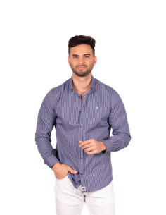 Camisa manga larga estampada ovalos YELLOW SKIN modelo SK-545 2