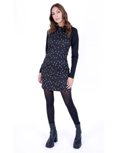 Vestido manga larga estampado lagrimas LYLU modelo A2482110