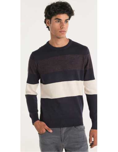 Suéter manga larga punto franjas LOIS modelo 176593925
