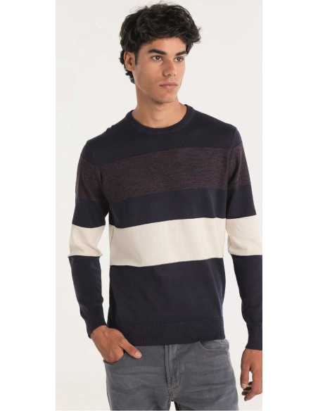 Suéter manga larga punto franjas LOIS modelo 176593925
