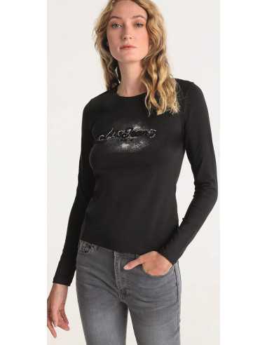Camiseta manga larga pedrería pecho LOIS modelo 422882659