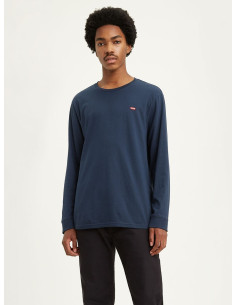Camiseta manga larga anagrama pecho cuello redondo LEVIS