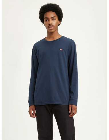 Camiseta manga larga anagrama pecho cuello redondo LEVIS
