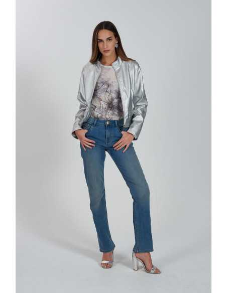 Blusa manga corta estampada flores YES-ZEE modelo 1063 - T236/Y302
