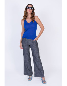 Top lurex cuello pico LYLU modelo S2540109 2
