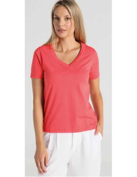 Camiseta manga corta cuello pico LOIS modelo 42265-2498