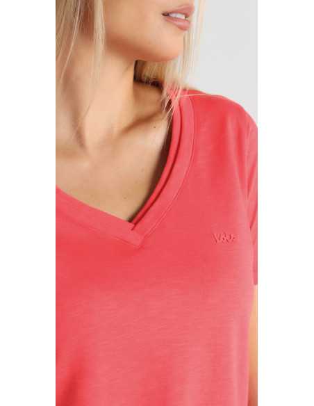 Camiseta manga corta cuello pico LOIS modelo 42265-2498