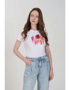 Camiseta manga corta dibujo pedrería YES-ZEE  modelo T222/T901