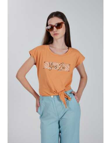 Camiseta manga corta dibujo trival pecho YES-ZEE modelo  T266/TQ00