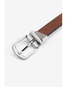 Cinturón reversible hebilla plateada TIFFOSI modelo 10057602 2