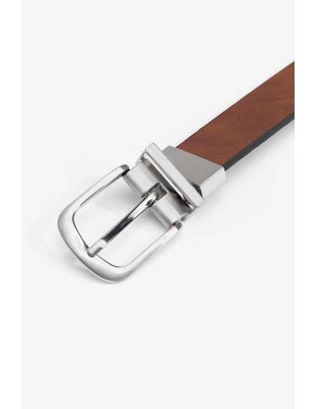 Cinturón reversible hebilla plateada TIFFOSI modelo 10057602