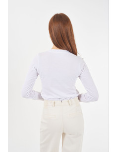 Camiseta manga larga rombos pedrería YES-ZEE modelo 1462 - T011/JX00 2