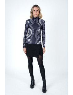 Suéter manga larga estampado cuello alto LYLU modelo A2513112