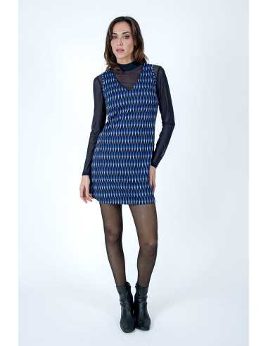Vestido manga larga estampado brillo LYLU modelo A2582118