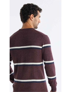 Suéter manga larga punto 2 franjas color LOIS modelo 176732826 2