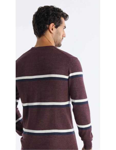 Suéter manga larga punto 2 franjas color LOIS modelo 176732826
