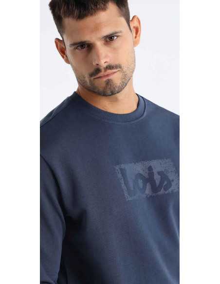 Sudadera cuello redondo anagrama difuminado LOIS modelo 166213495