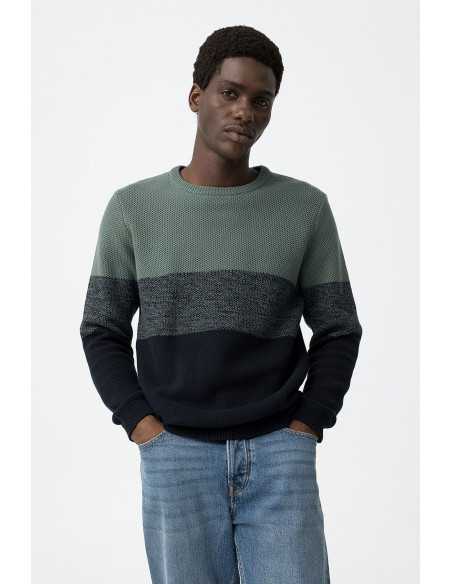 Suéter manga larga punto franja color TIFFOSI modelo 10062192