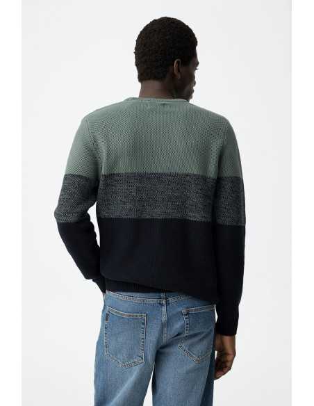 Suéter manga larga punto franja color TIFFOSI modelo 10062192