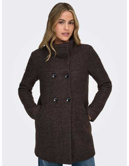 Abrigo paño cruzado botones ONLY modelo 15205403