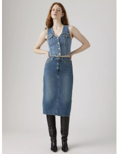 Falda larga vaquera abertura trasera LEVI'S modelo 001VH0006