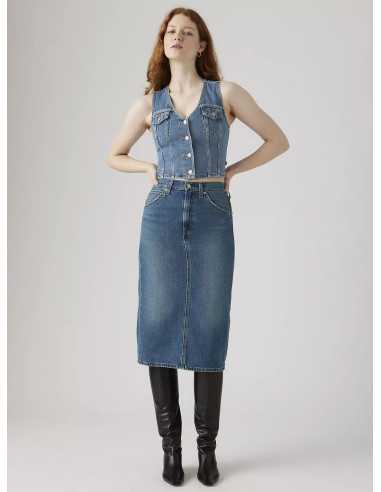 Falda larga vaquera abertura trasera LEVI'S modelo 001VH0006