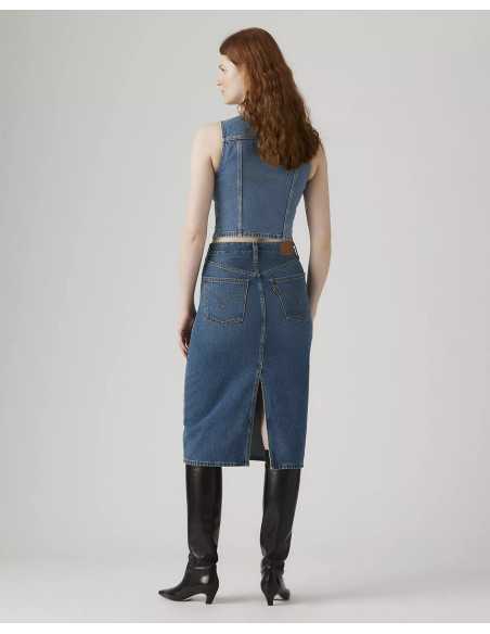 Falda larga vaquera abertura trasera LEVI'S modelo 001VH0006